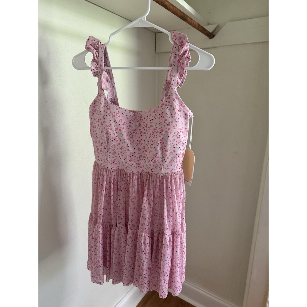 Women's Activewear Dress Medium Blogilates Ballerina Ruffle Pink Floral NWT